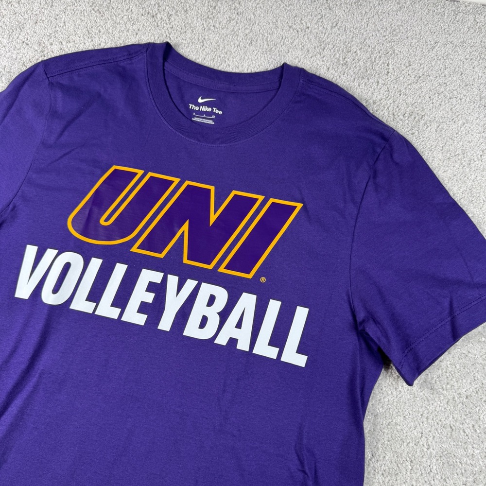 UNI Volleyball Northern Iowa Panthers Nike T-Shirt Adult S Purple Graphic Tee